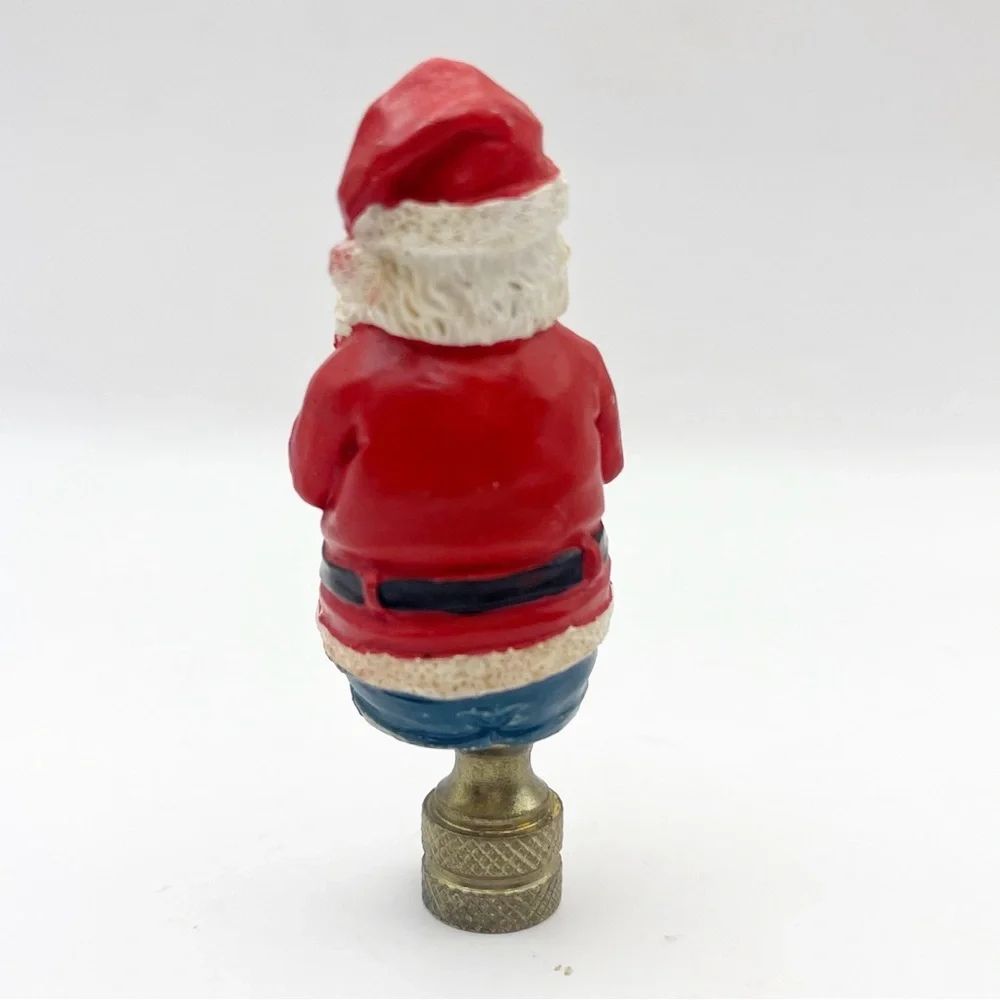 Santa Claus Lamp Finial Christmas Holiday Decoration Lampshade Set of 2